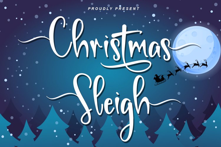 Christmas Sleigh Font website image