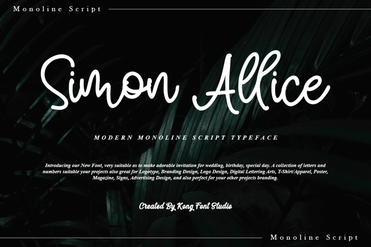 Simon Allice Font website image