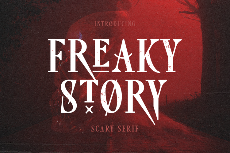 Freaky Story Font website image