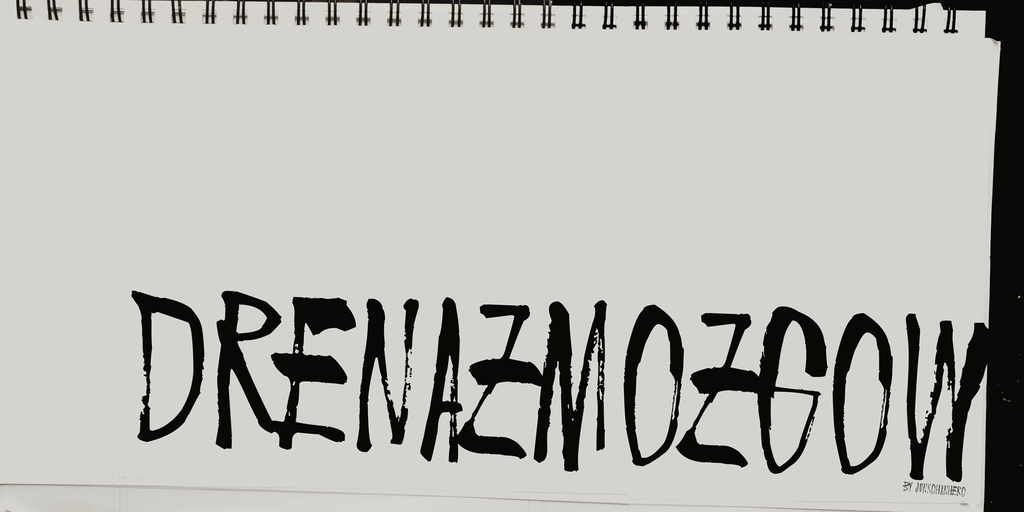 Drenazmozgow Font website image