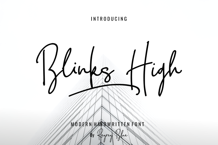 Blinks High Font website image