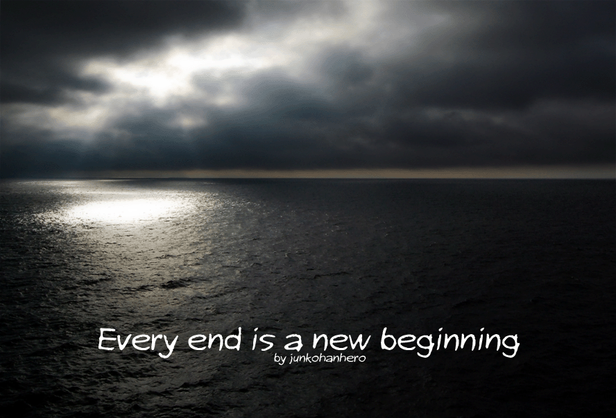 Every end is a new beginning Font website image