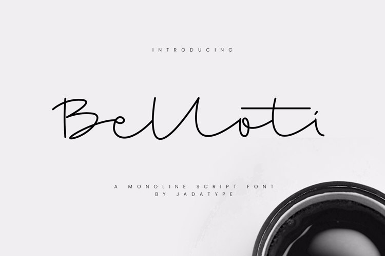 Belloti Font website image