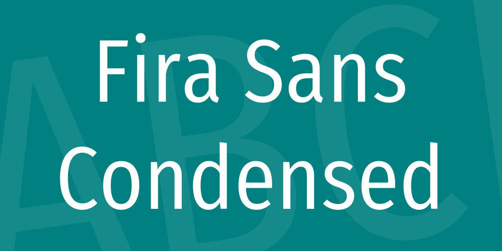 Fira Sans Condensed Font Family website image