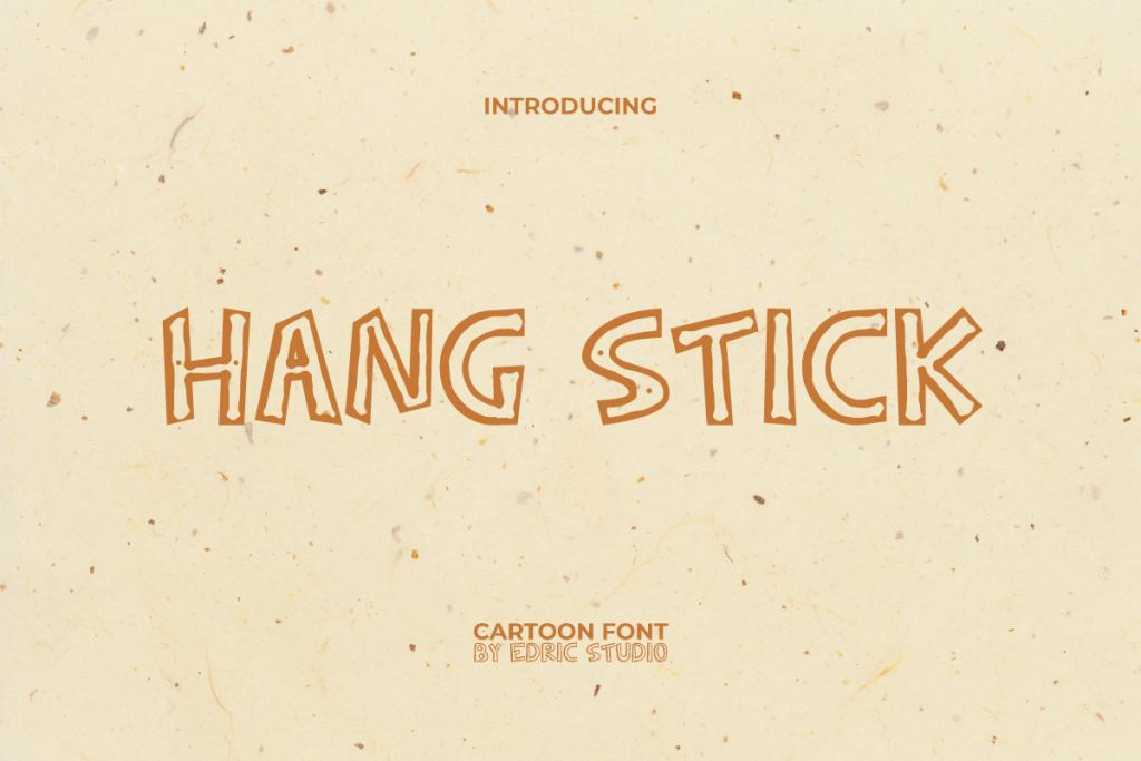 Hang Stick Demo Font website image