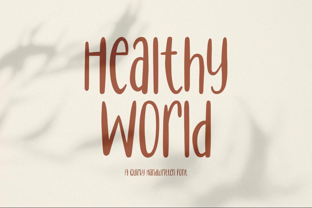 Healthy World Font website image