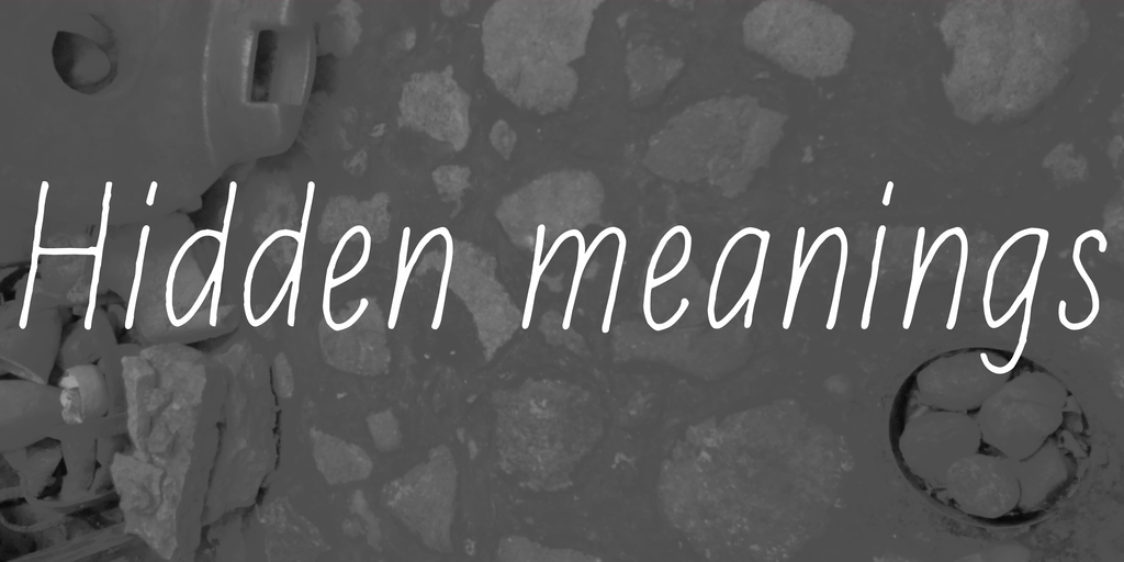 Hidden meanings Font website image