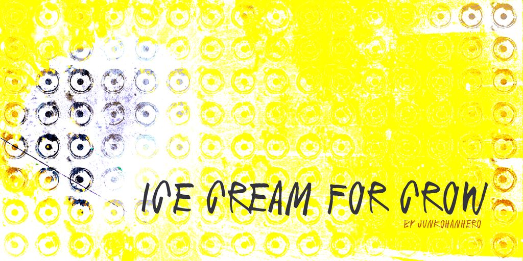 Ice cream for crow Font website image