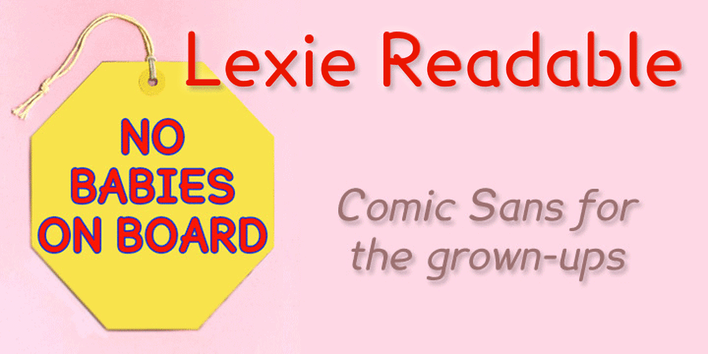 Lexie Readable Font Family website image