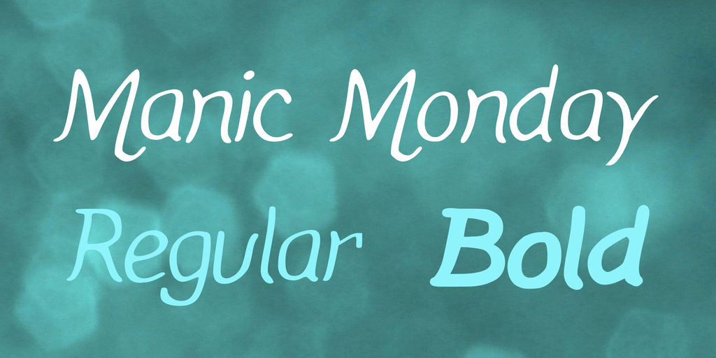 Manic Monday Font Family website image