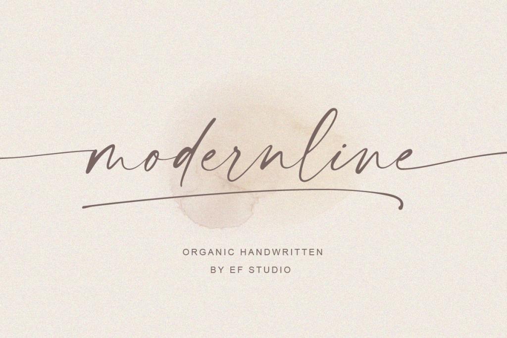 modernline – Personal Use Font website image