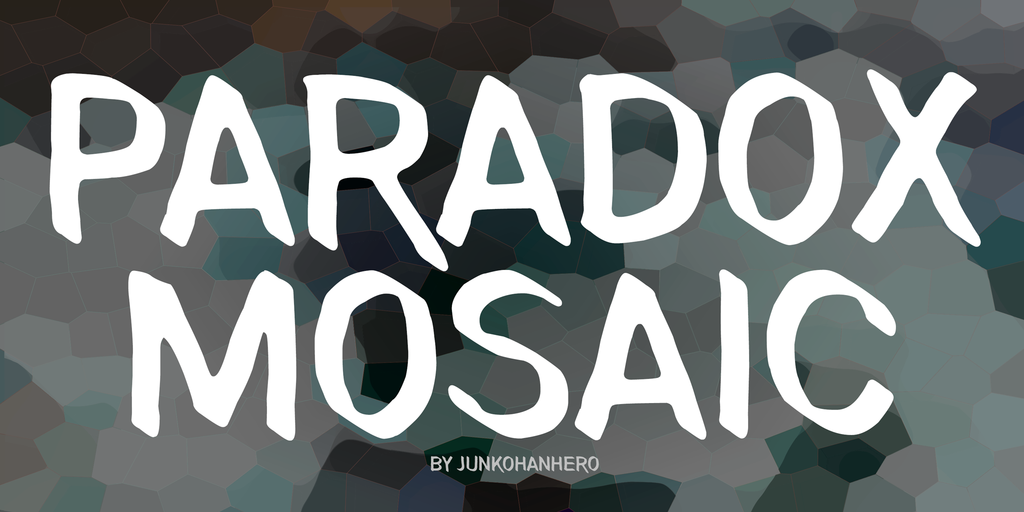 Paradox Mosaic Font website image