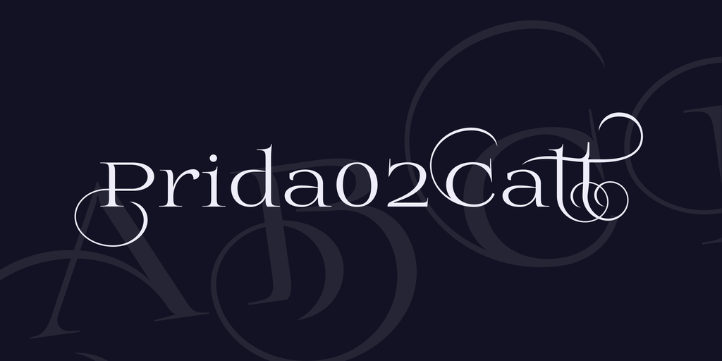 Prida02Calt Font website image
