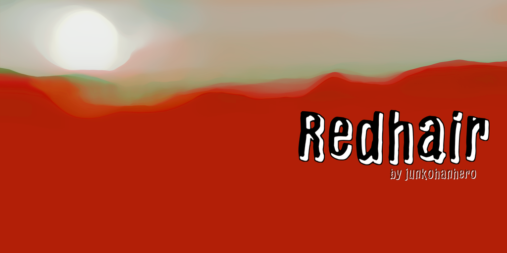 Redhair Font website image