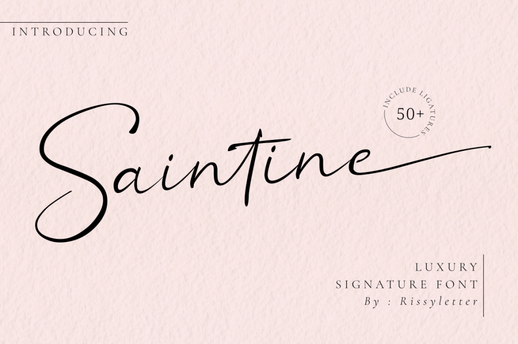 Saintine Font website image