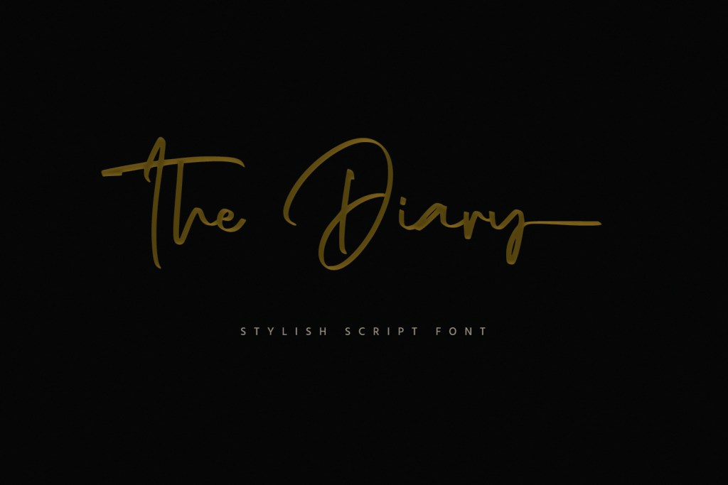 The Diary Personal Use Only Font website image