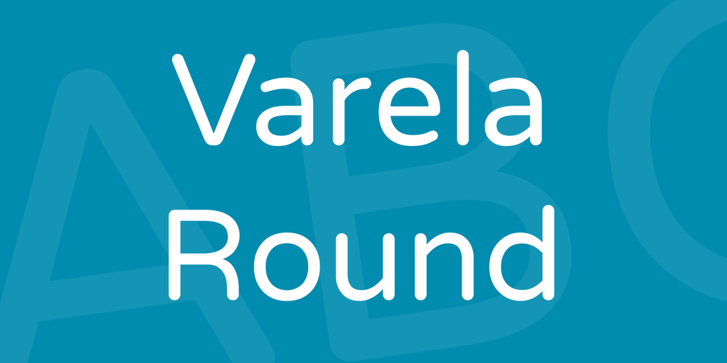 Varela Round Font website image