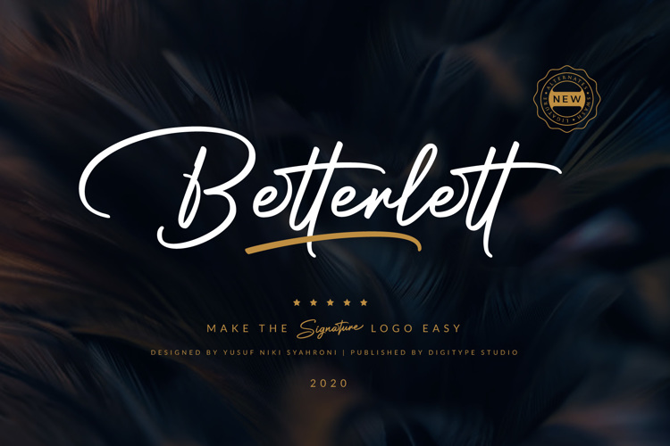 Betterlett Font website image