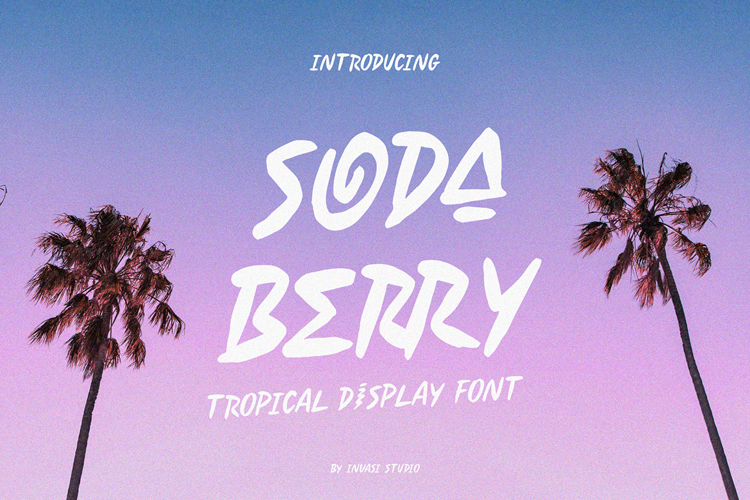 Soda Berry Font website image