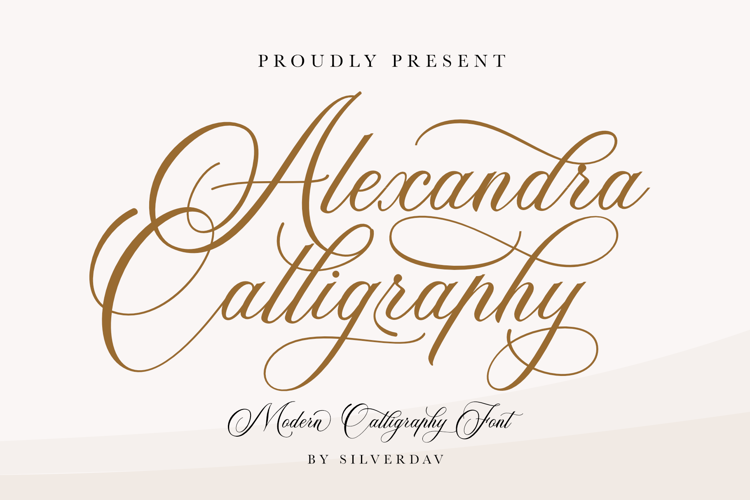 Alexandra Calligraphy Font website image