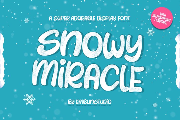 Snowy Miracle Font website image