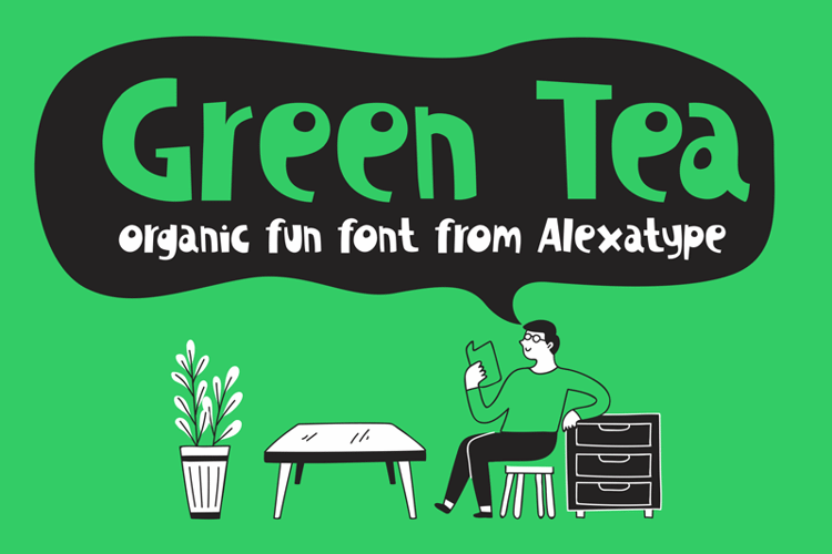 Green Tea Font website image