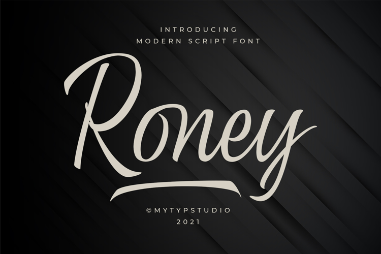 Roney Font website image