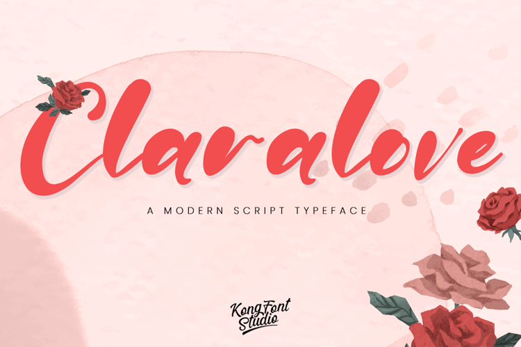 Claralove Font website image