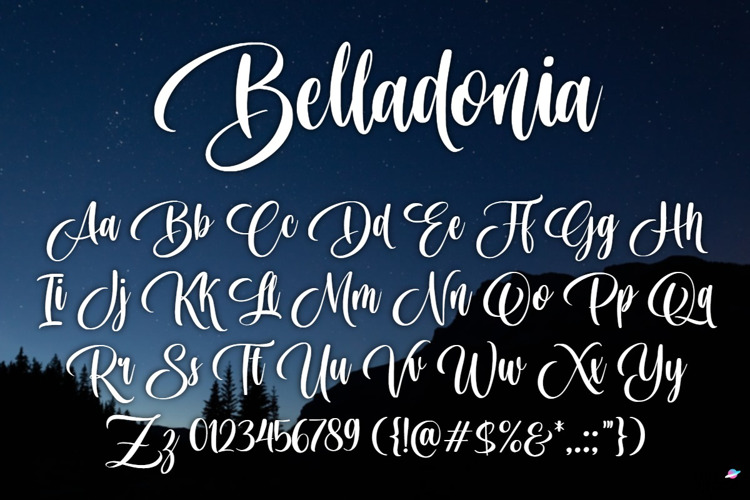 Belladonia Font website image
