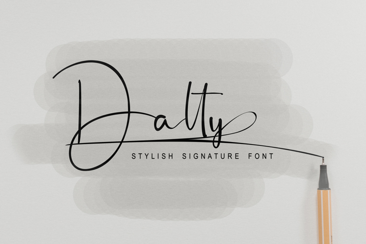 Dalty Font website image