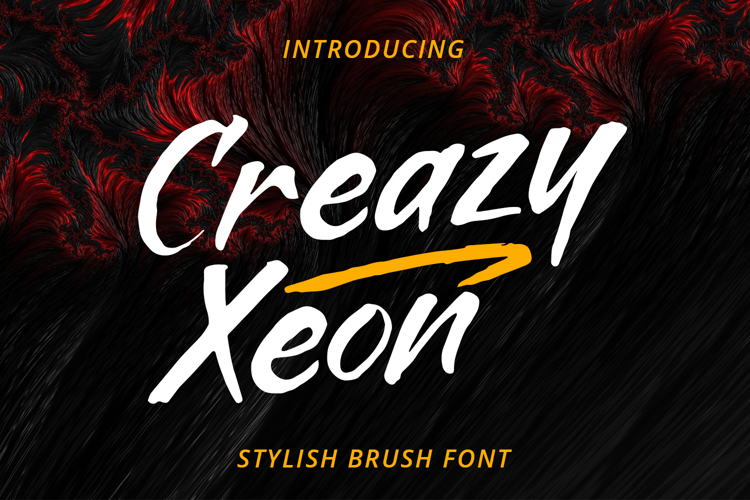 Crazy Xeon Font website image