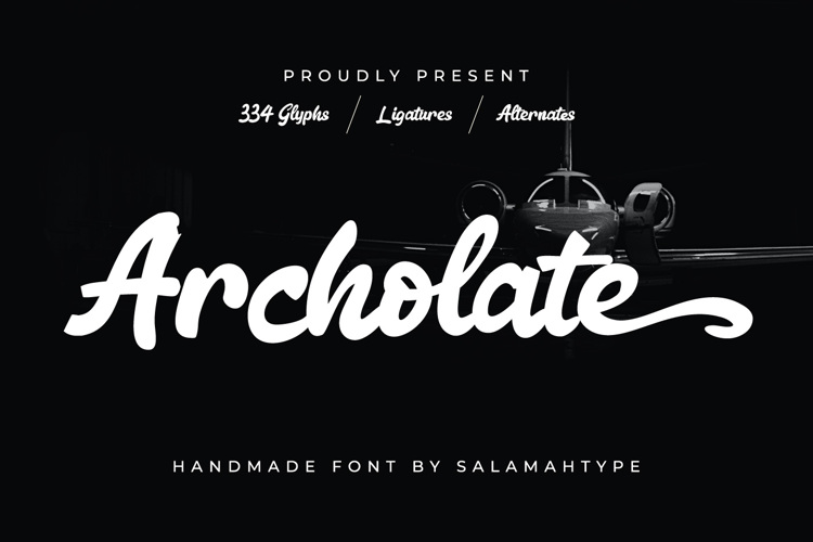 Archolate Font website image