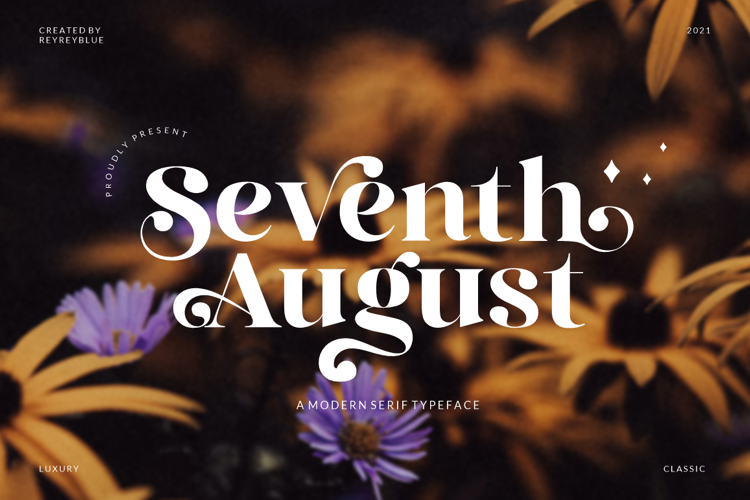 Seventh August Font website image