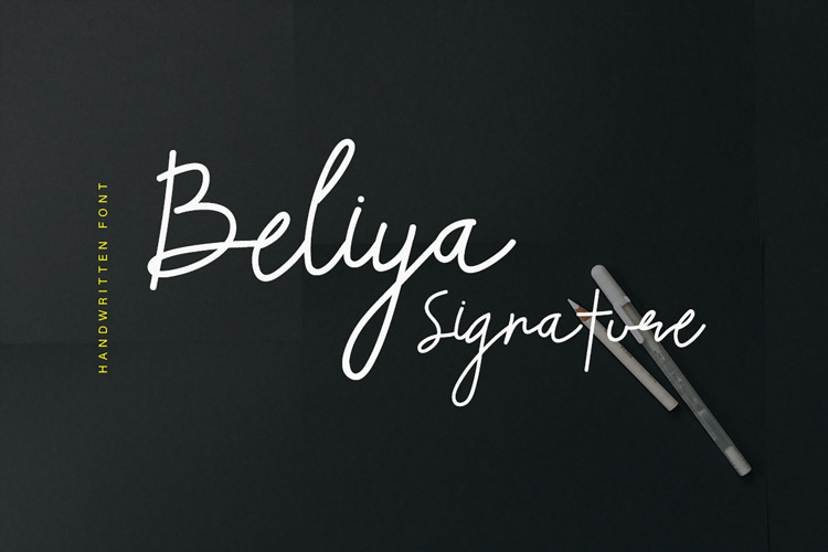 Beliya Signature Font website image