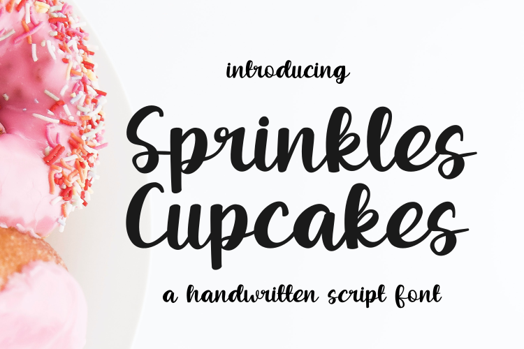 Sprinkles Cupcakes Font website image