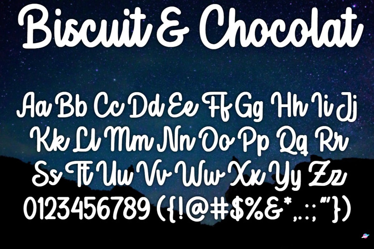 Biscuit & Chocolat Font website image