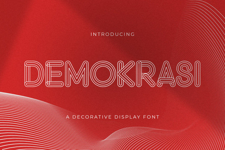 DEMOKRASI Font website image