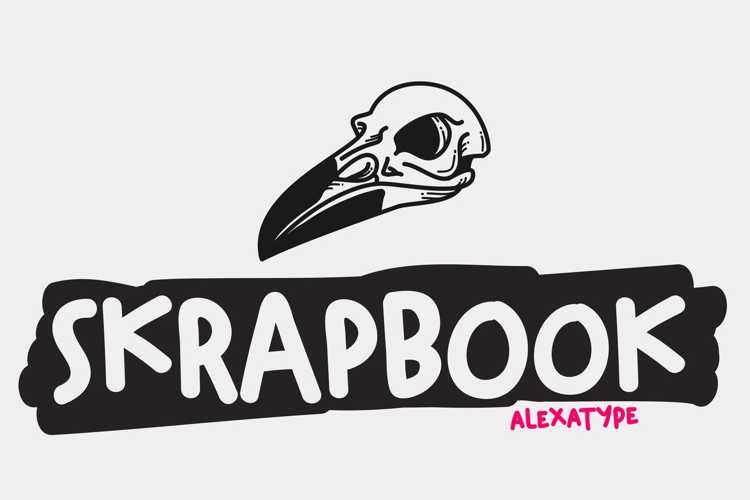 Skrapbook Font website image