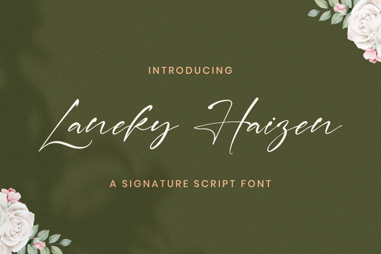 LANEKY HAIZEN Font website image