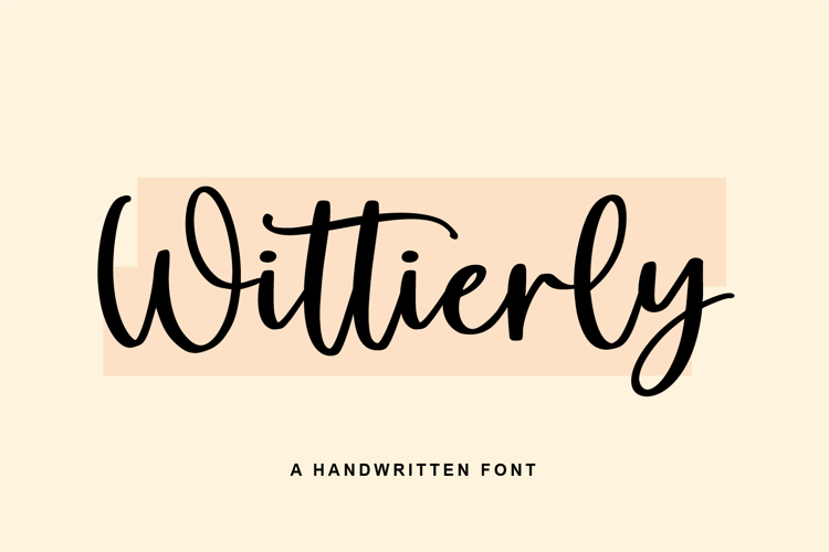Wittierly Font website image