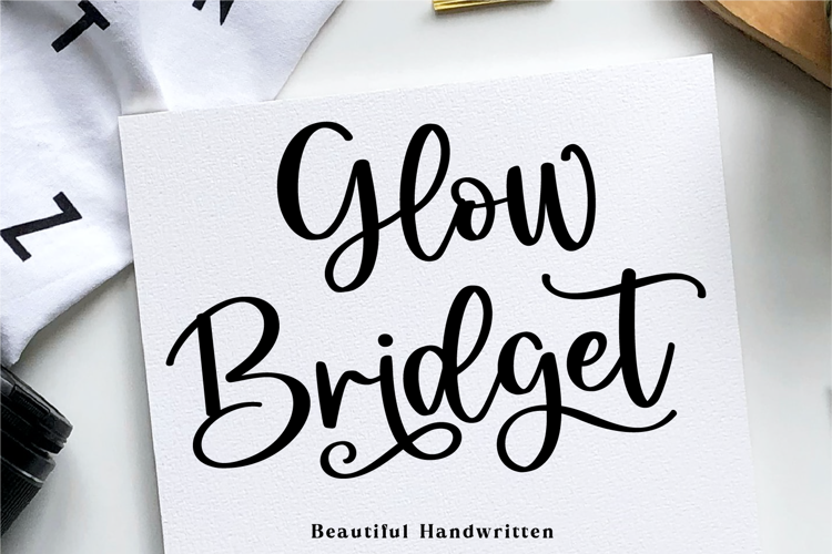 Glow Bridget Font website image