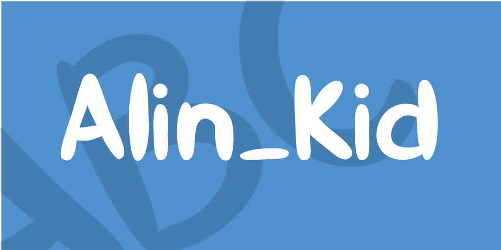 ALIN_KID Font website image