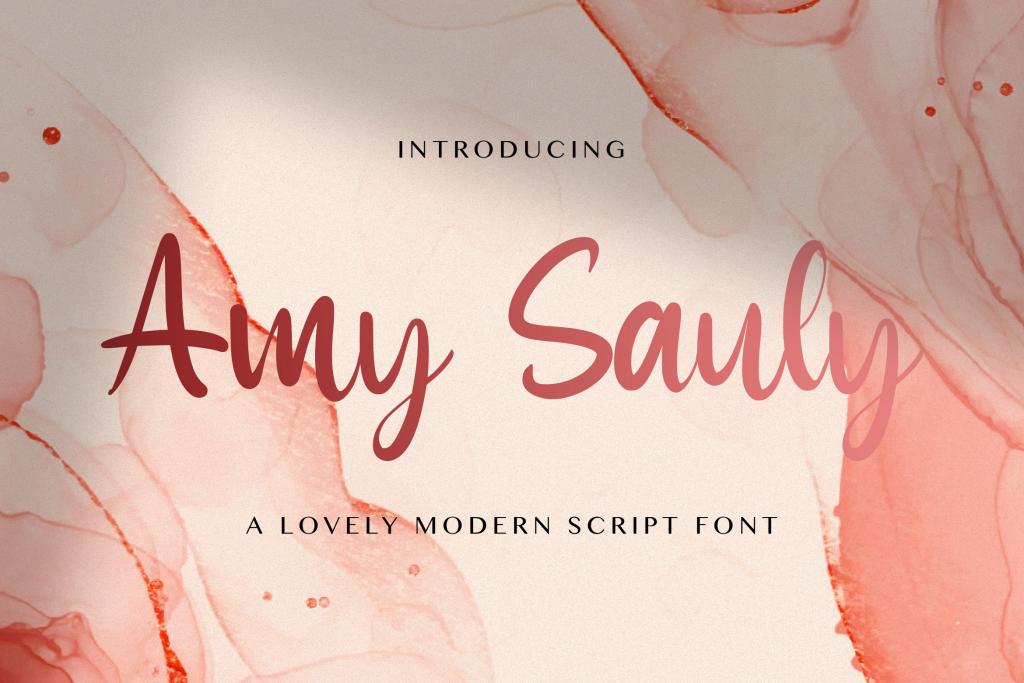 Amy Sauly Font website image