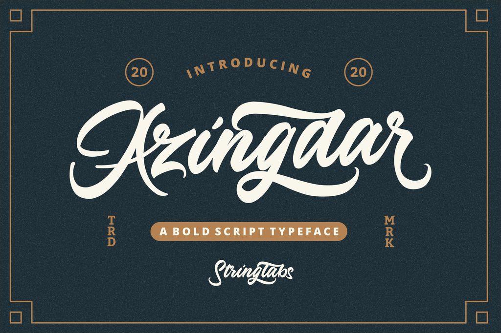 Azingdar Font website image