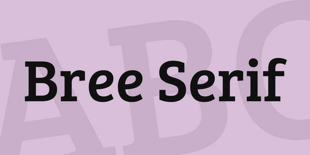 Bree Serif Font website image