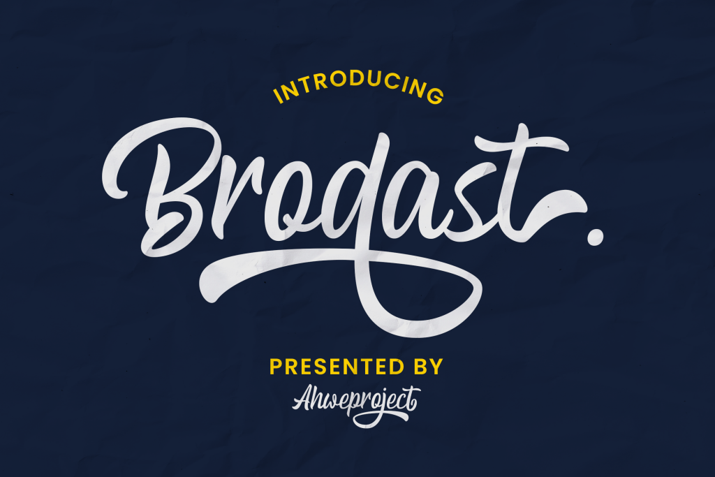 Brodast Font website image