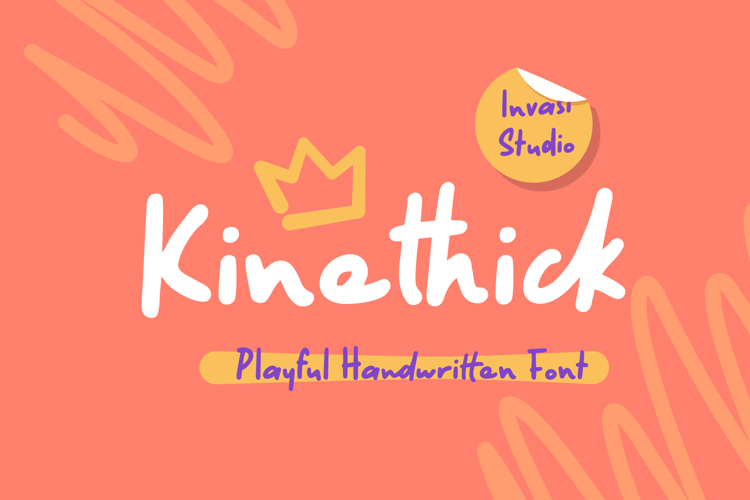 Kinethick Font website image
