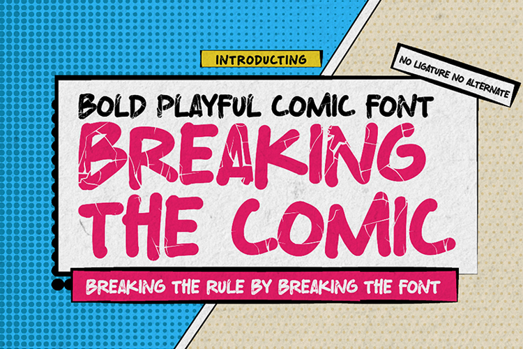 Breaking The Comic Font website image