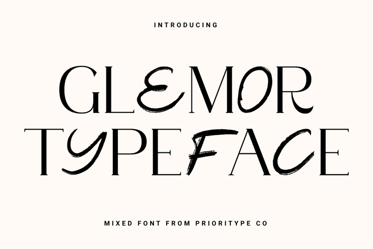 Glemor Typeface Font website image