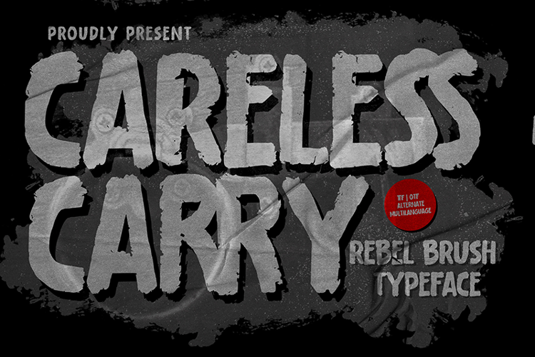 Careless Carry Font website image